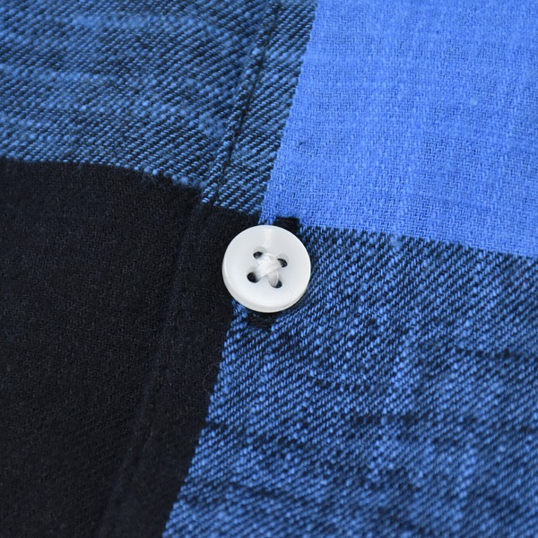 HIGH! STANDARD �ϥ������������ �֥�å���� �ե��ͥ� �������å������ BRUSHED FLANNEL WORK SMOCK SHIRT 1021308 ���Ӹ��� ��󥺡�����̵����