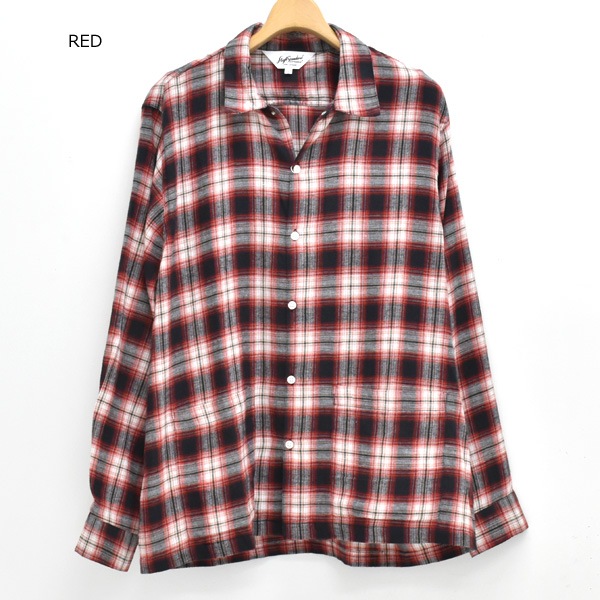 HIGH! STANDARD �ϥ������������ �֥�å���� �ե��ͥ� �������å������ BRUSHED FLANNEL WORK SMOCK SHIRT 1021308 ���Ӹ��� ��󥺡�����̵����