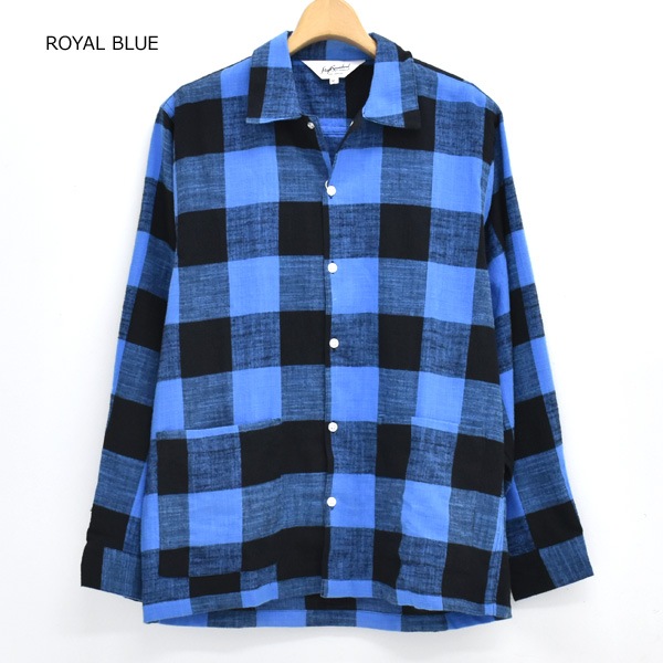 HIGH! STANDARD �ϥ������������ �֥�å���� �ե��ͥ� �������å������ BRUSHED FLANNEL WORK SMOCK SHIRT 1021308 ���Ӹ��� ��󥺡�����̵����