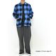 HIGH! STANDARD �ϥ������������ �֥�å���� �ե��ͥ� �������å������ BRUSHED FLANNEL WORK SMOCK SHIRT 1021308 ���Ӹ��� ��󥺡�����̵����