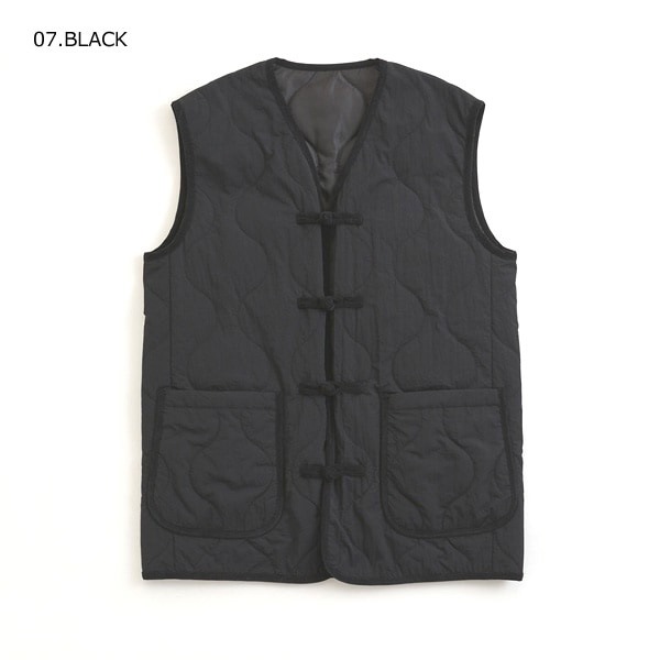 ��25AW��THE SHINZONE ���󥾡��� QUILTING CHINA BUTTON VEST ����ƥ��� ���㥤�� �ܥ��� �٥��� 25AMSJK06 ��ǥ�����������̵����