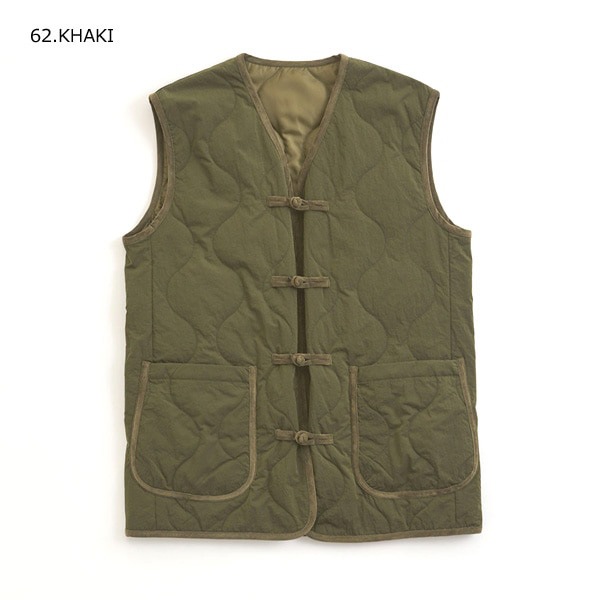 ��25AW��THE SHINZONE ���󥾡��� QUILTING CHINA BUTTON VEST ����ƥ��� ���㥤�� �ܥ��� �٥��� 25AMSJK06 ��ǥ�����������̵����