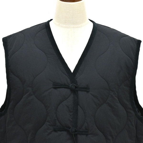 ��25AW��THE SHINZONE ���󥾡��� QUILTING CHINA BUTTON VEST ����ƥ��� ���㥤�� �ܥ��� �٥��� 25AMSJK06 ��ǥ�����������̵����