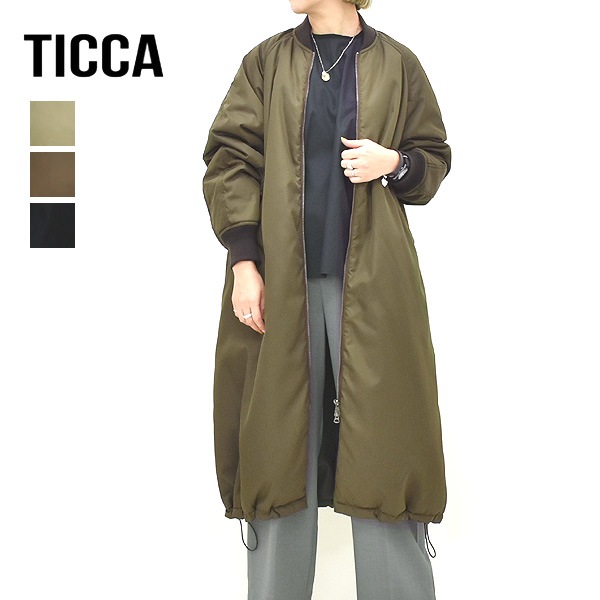 ��26AW��TICCA �ƥ��å� ����MA-1 ���㥱�å� TBFA-013 ��ǥ�����������̵����