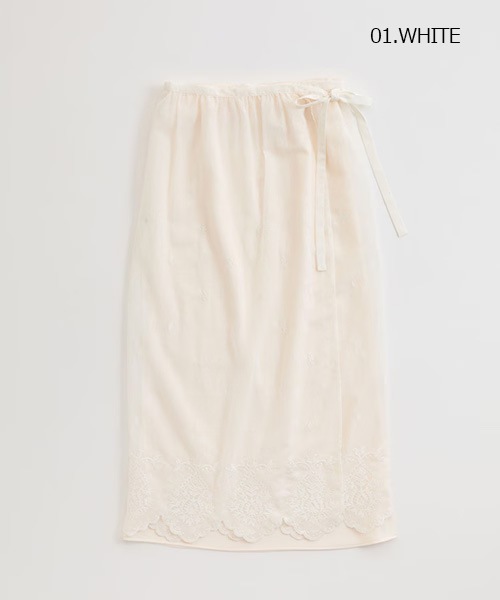 ��26SS��THE SHINZONE ���󥾡��� LACE APRON SKIRT �졼�� ���ץ��� �������� 26SMSSK03 ��ǥ�����������̵����