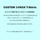 ����饤�󥹥ȥ������CUSTOM 3-PACK T-SHIRTS��