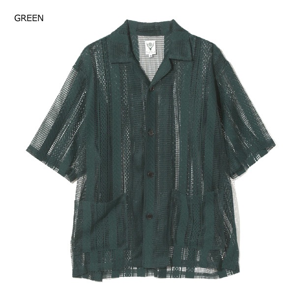 South2 West8 ġȥ Cabana Shirt -Poly Lace- ݥ졼Хʥ Ⱦµ QV602 󥺡̵