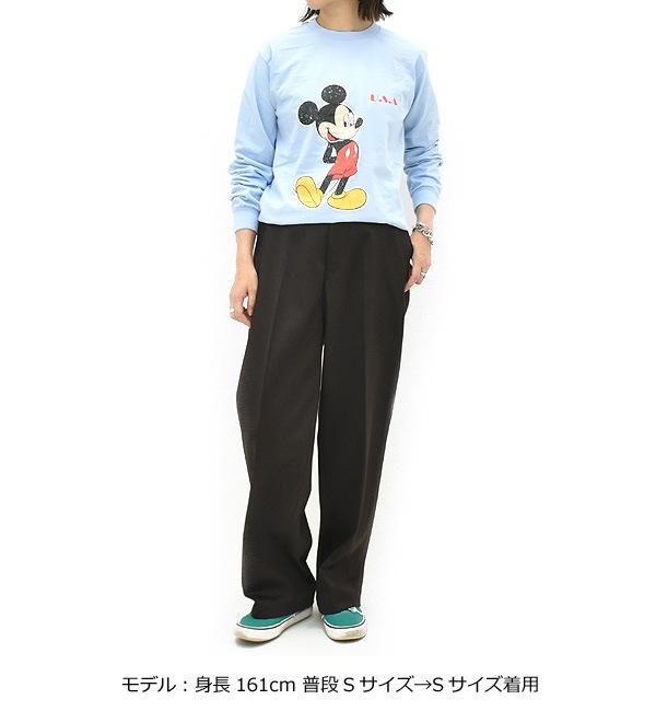 Goodwear ���åɥ����� Mickey L/S TEE-3 �ߥå����ޥ��� U.S.A ���󥰥��꡼��T����� Ĺµ LCS-263003 ��ǥ����� ��� ��˥��å���������̵����