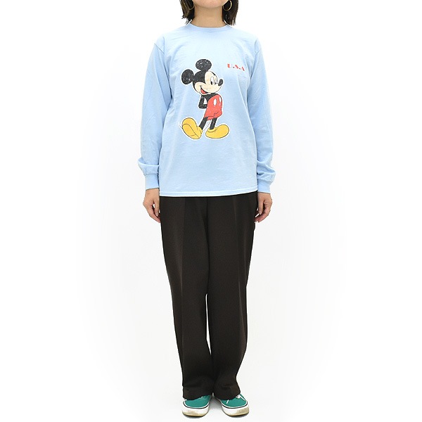 Goodwear ���åɥ����� Mickey L/S TEE-3 �ߥå����ޥ��� U.S.A ���󥰥��꡼��T����� Ĺµ LCS-263003 ��ǥ����� ��� ��˥��å���������̵����