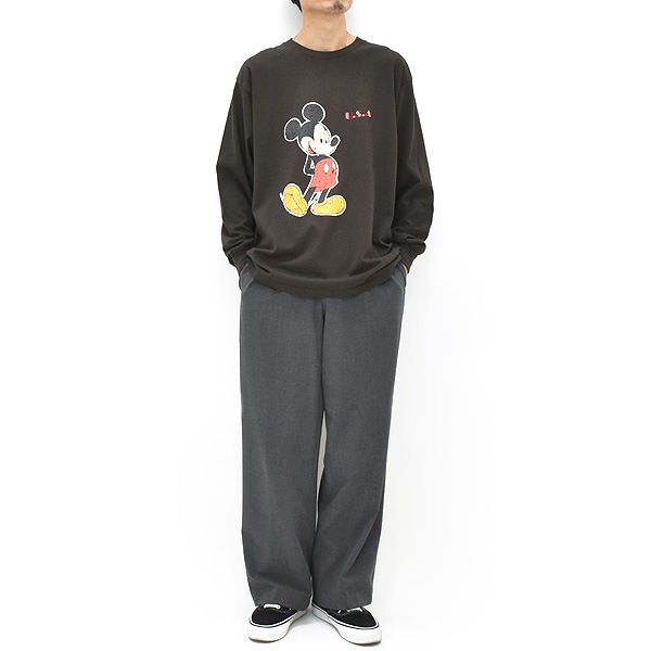 Goodwear ���åɥ����� Mickey L/S TEE-3 �ߥå����ޥ��� U.S.A ���󥰥��꡼��T����� Ĺµ LCS-263003 ��ǥ����� ��� ��˥��å���������̵����