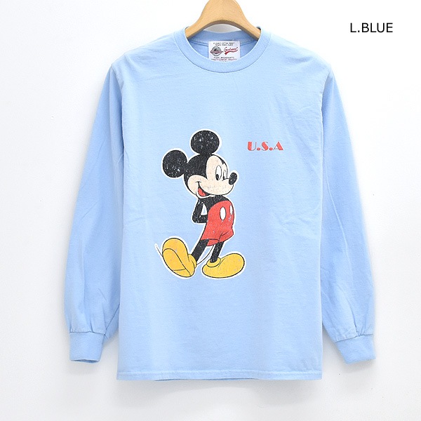 Goodwear ���åɥ����� Mickey L/S TEE-3 �ߥå����ޥ��� U.S.A ���󥰥��꡼��T����� Ĺµ LCS-263003 ��ǥ����� ��� ��˥��å���������̵����