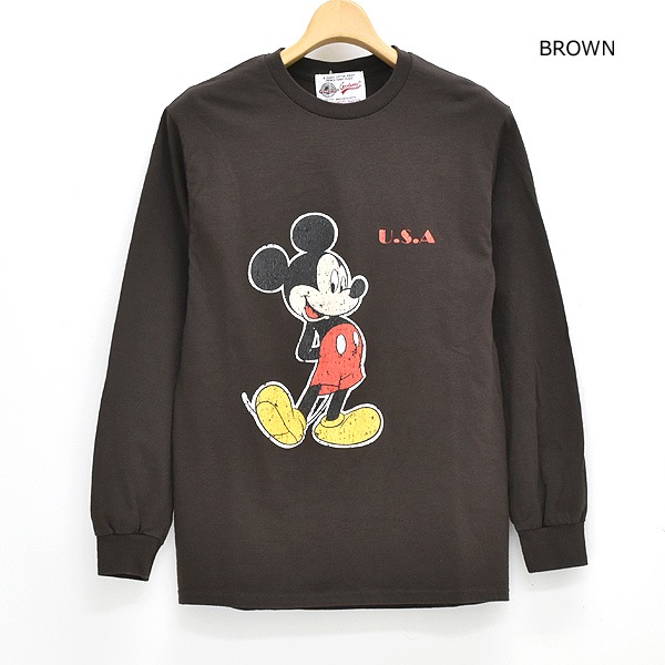 Goodwear ���åɥ����� Mickey L/S TEE-3 �ߥå����ޥ��� U.S.A ���󥰥��꡼��T����� Ĺµ LCS-263003 ��ǥ����� ��� ��˥��å���������̵����