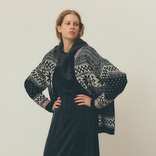 ��25AW��THE SHINZONE ���󥾡��� NORWAY KNIT CARDIGAN �Υ륦���� �˥å� �����ǥ����� 25AMSNI05 ��ǥ�����������̵����