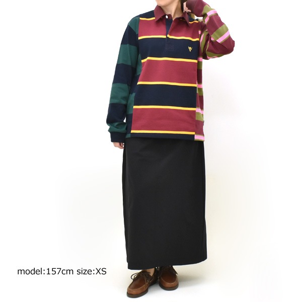 �ڡ�10%OFF�����ݥ��оݡۡڥ�����/40%OFF�ۡ�25AW��South2 West8 �������ġ��������ȥ����� �饬������� ���쥤�����ѥ����� Rugger Shirt -Cotton Plainstitch / Crazy Pattern A- RW650������̵���ۡ�26 SUMMER SALE�ۡ����ʡ����Բġ�