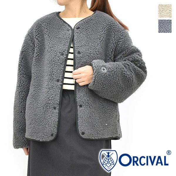 ORCIVAL オーシバル ボアフリースラウンドネックブルゾン OR-A0741BFF