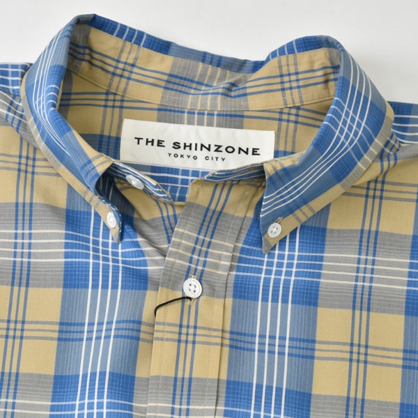 ��26SS��THE SHINZONE ���󥾡��� CHECK DADDY SHIRT �����å� ���ǥ� ����� 26SMSBL11 ��ǥ�����������̵����