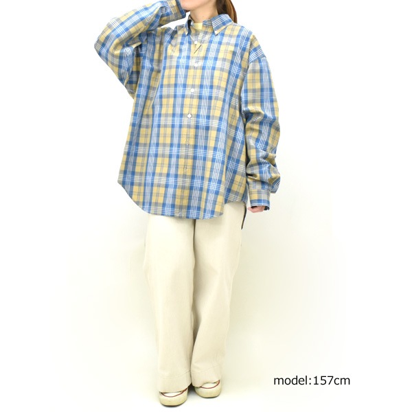 ��26SS��THE SHINZONE ���󥾡��� CHECK DADDY SHIRT �����å� ���ǥ� ����� 26SMSBL11 ��ǥ�����������̵����