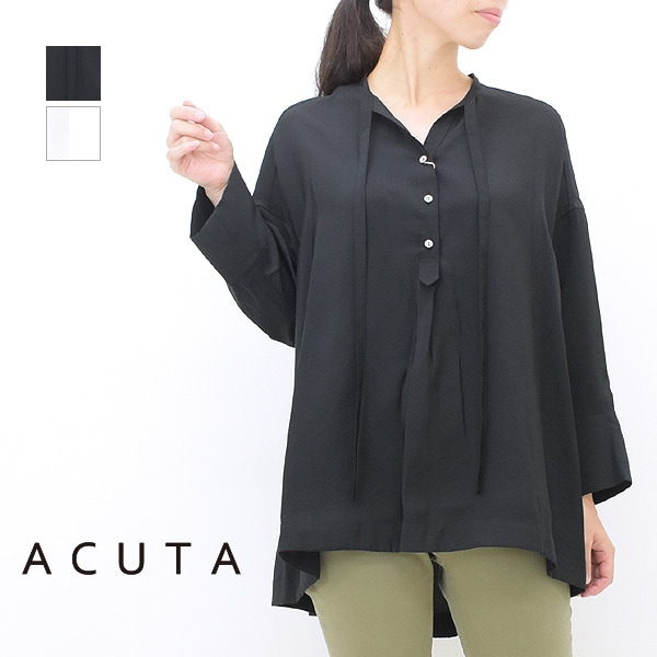 ACUTA アクータ ポリモダールブロードタイ付きブザムシャツ