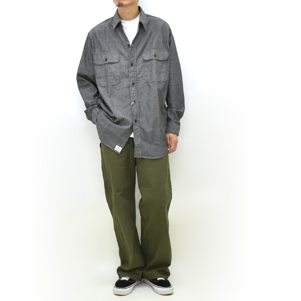 orSlow ���������� �֥�å������֥졼 �������� BLACK CHAMBRAY WORK SHIRT 01-8064-61 ��� ������������̵����