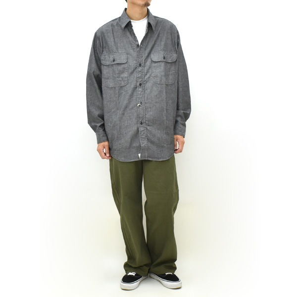 orSlow ���������� �֥�å������֥졼 �������� BLACK CHAMBRAY WORK SHIRT 01-8064-61 ��� ������������̵����