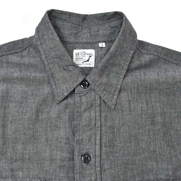orSlow ���������� �֥�å������֥졼 �������� BLACK CHAMBRAY WORK SHIRT 01-8064-61 ��� ������������̵����