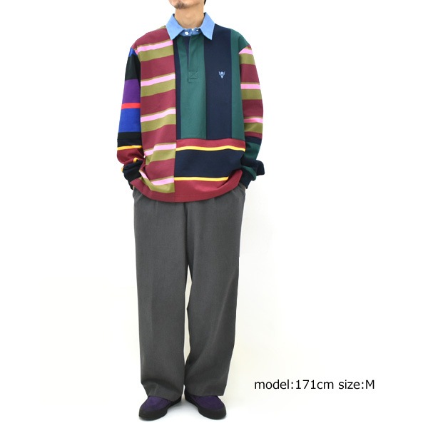 ��25AW��South2 West8 �������ġ��������ȥ����� �饬������� ���쥤�����ѥ����� Rugger Shirt -Cotton Plainstitch / Crazy Pattern B- RW651������̵����