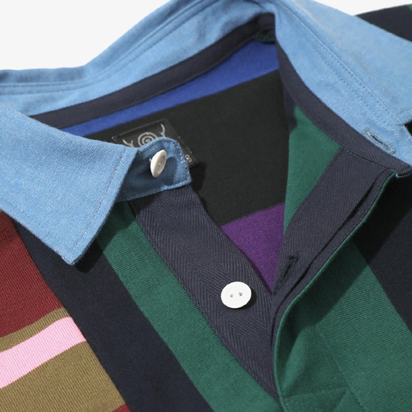 ��25AW��South2 West8 �������ġ��������ȥ����� �饬������� ���쥤�����ѥ����� Rugger Shirt -Cotton Plainstitch / Crazy Pattern B- RW651������̵����