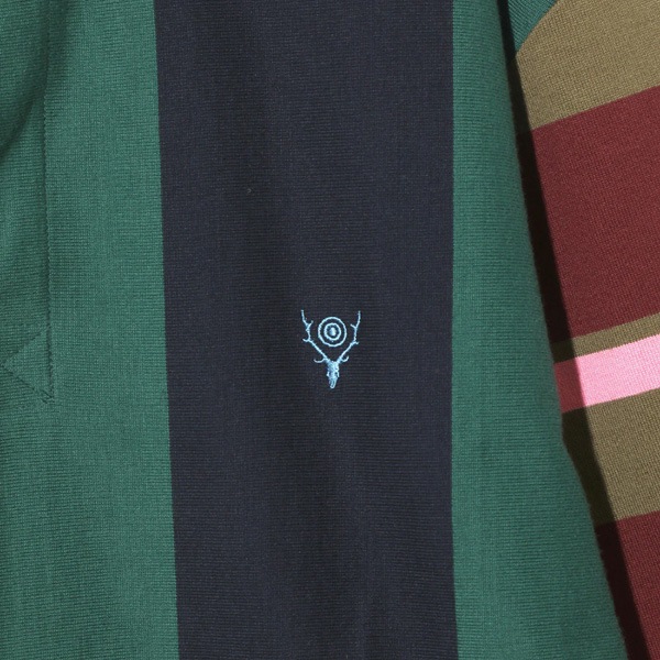 ��25AW��South2 West8 �������ġ��������ȥ����� �饬������� ���쥤�����ѥ����� Rugger Shirt -Cotton Plainstitch / Crazy Pattern B- RW651������̵����