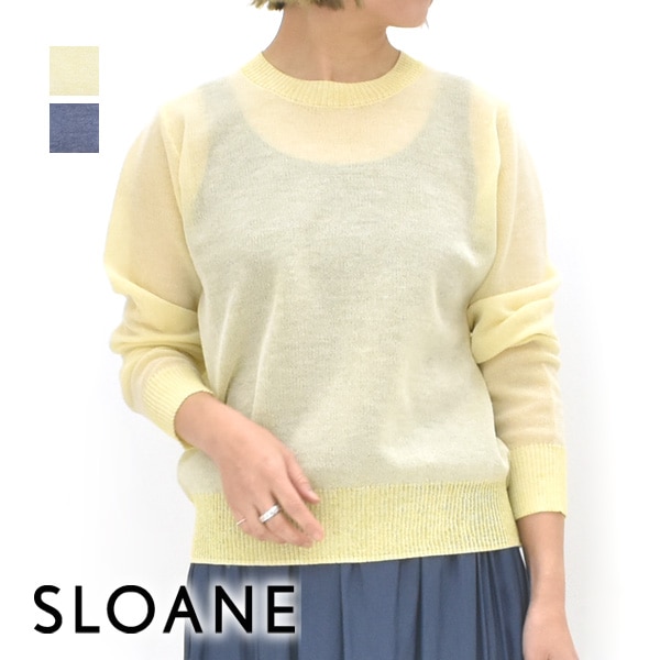 SLOANE スローン 12Gダブルジャガード ポリエステル×ラミー