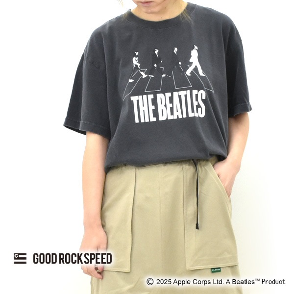 ��25SS��GOOD ROCK SPEED ���åɥ��å����ԡ��� ���å�TEE THE BEATLES �ӡ��ȥ륺 ABBEY ROAD �ץ���T����� �Х��TEE 25BTL006W�ڥ���å��ݥ��Ȳġ�