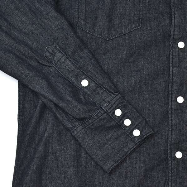 orSlow ���������� ���������󥷥�� �֥�å��ǥ˥� WESTERN SHIRT BLACK DENIM 01-8124-D61 ��� ������������̵����