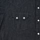 orSlow ���������� ���������󥷥�� �֥�å��ǥ˥� WESTERN SHIRT BLACK DENIM 01-8124-D61 ��� ������������̵����