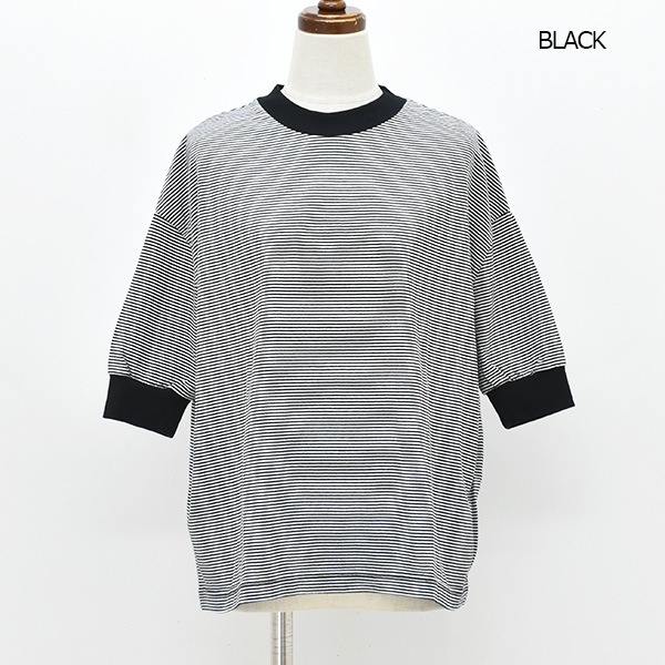 �ڥ�����/30%OFF��MEYAME ���� BORDER HALF SLEEVE TEE �ܡ����� �ϡ��ե��꡼�� T����� MEY-2438 ��ǥ�����������̵���ۡ�26 SUMMER SALE�ۡ����ʡ����Բġ�
