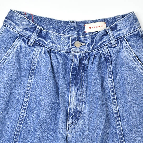 MEYAME ���� DENIM WIDE TUCK PANTS �ǥ˥� �磻�� ���å� �ѥ�� MEY-2516 ��ǥ�����������̵����