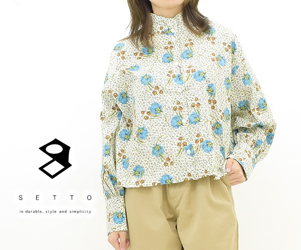 SETTO å Хƥ å "LIBERTY OKKAKE SHIRT" SLS1001L23 ǥ̵