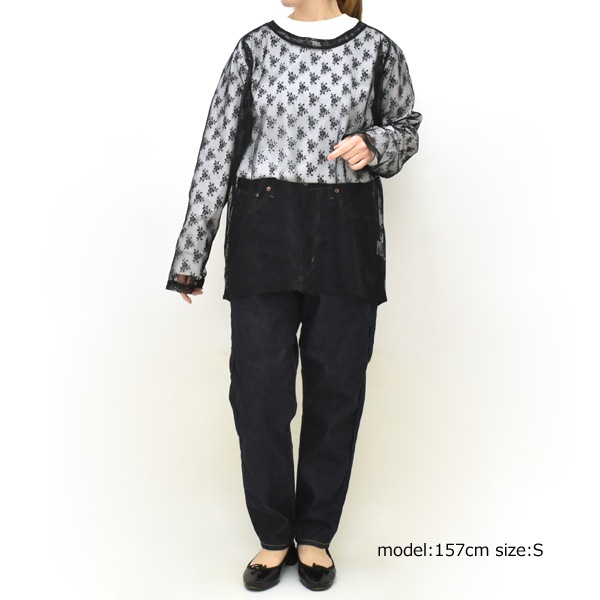 ��26SS��Needles �ˡ��ɥ륺 �ե�������å���졼�� U�ͥå� ���åȥ��� L/S U Neck Tee -Floral Raschel Lace- SX439������̵���ۡڥ���å��ݥ��Ȳġ�