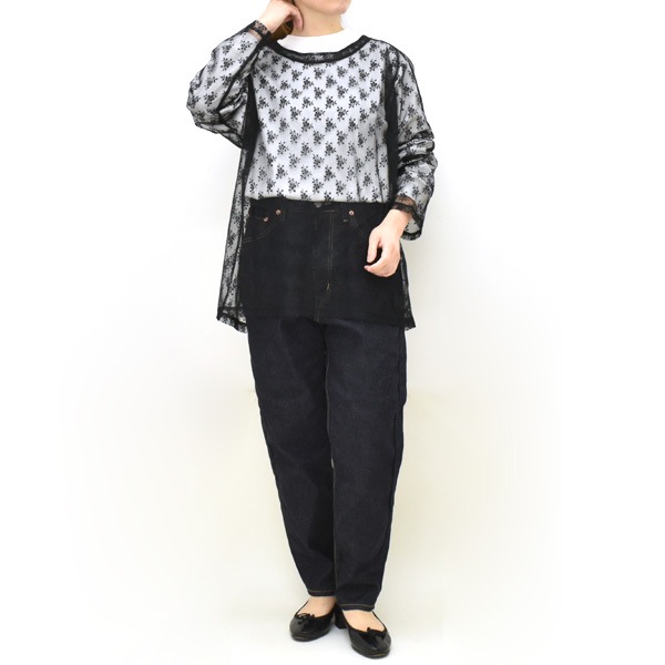 ��26SS��Needles �ˡ��ɥ륺 �ե�������å���졼�� U�ͥå� ���åȥ��� L/S U Neck Tee -Floral Raschel Lace- SX439������̵���ۡڥ���å��ݥ��Ȳġ�