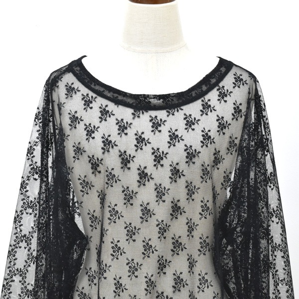 ��26SS��Needles �ˡ��ɥ륺 �ե�������å���졼�� U�ͥå� ���åȥ��� L/S U Neck Tee -Floral Raschel Lace- SX439������̵���ۡڥ���å��ݥ��Ȳġ�