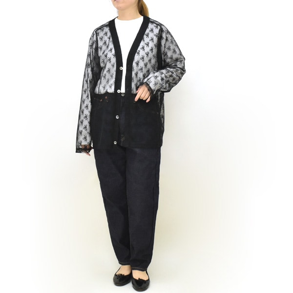 ��26SS��Needles �ˡ��ɥ륺 �ե������ ��å���졼�� V�ͥå������ǥ����� V Neck Cardigan -Floral Raschel Lace- SX440������̵���ۡڥ���å��ݥ��Ȳġ�