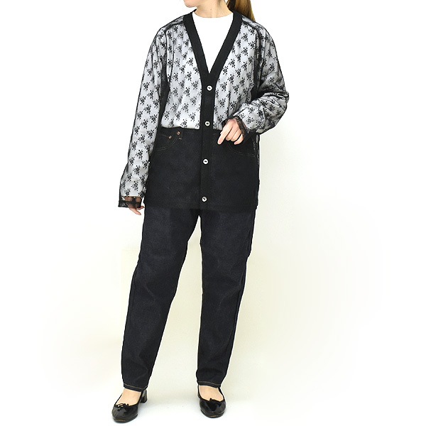 ��26SS��Needles �ˡ��ɥ륺 �ե������ ��å���졼�� V�ͥå������ǥ����� V Neck Cardigan -Floral Raschel Lace- SX440������̵���ۡڥ���å��ݥ��Ȳġ�