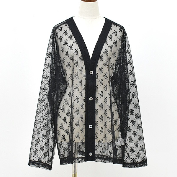 ��26SS��Needles �ˡ��ɥ륺 �ե������ ��å���졼�� V�ͥå������ǥ����� V Neck Cardigan -Floral Raschel Lace- SX440������̵���ۡڥ���å��ݥ��Ȳġ�