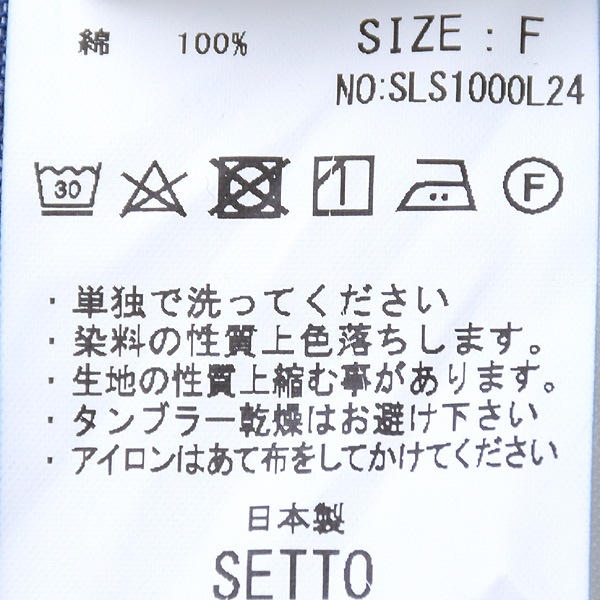 SETTO å ǥå "OKKAKE SHIRT" SLS1000L24 ǥ̵