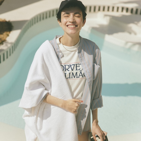 ���󥾡��� THE SHINOZNE �ץ���T����� SOLVETE DE LIMAO TEE 25MMSCU07��2025 SUMMER CAPSULE COLLECTION�ۡ�����̵���ۡڥ���å��ݥ��Ȳġ�