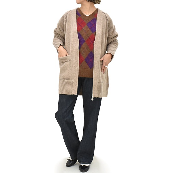 25AWTHE SHINZONE 󥾡 ARGYLE KNIT PULLOVER  ˥å ץ륪С 25AMSNI12 ǥ̵