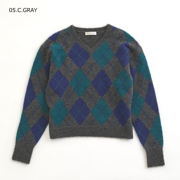 25AWTHE SHINZONE 󥾡 ARGYLE KNIT PULLOVER  ˥å ץ륪С 25AMSNI12 ǥ̵