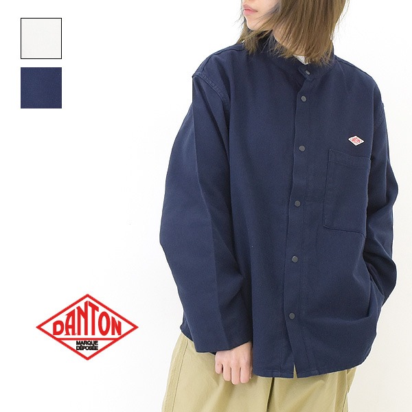 Danton ダントン バンドカラーシャツ Dt B0034cby レディース 送料無料 Brand List D Danton Seagull Direction Online Store