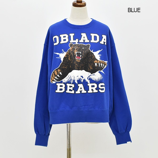 ��25FW��Oblada ���֥�� BEARS SWEAT �٥������������å� F2510CU04 ��ǥ�����������̵����