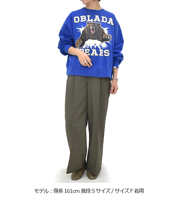 ��25FW��Oblada ���֥�� BEARS SWEAT �٥������������å� F2510CU04 ��ǥ�����������̵����