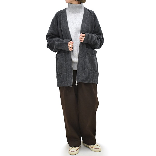 25AWTHE SHINZONE 󥾡 WOOL KNIT ZIP CARDIGAN  ˥å å ǥ 25AMSNI07 ǥ̵