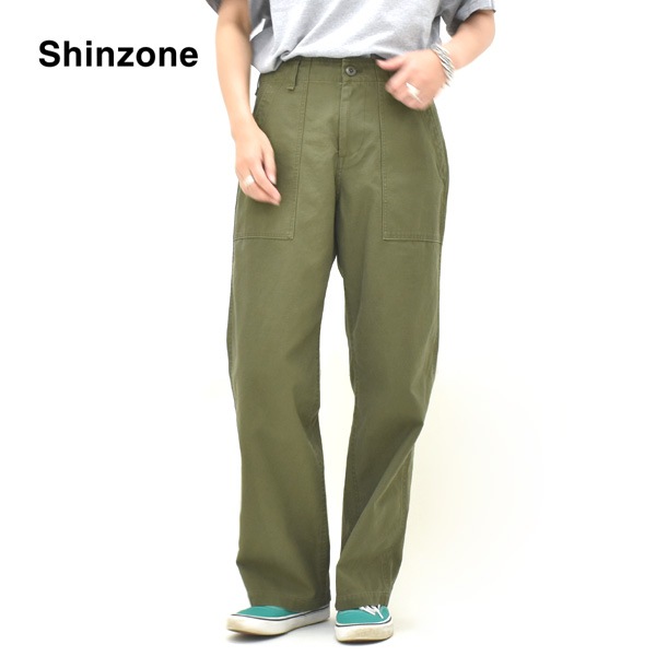 ��26AW��THE SHINZONE ���󥾡��� STRAIGHT BAKER PANTS ���ȥ졼�ȥ٥������ѥ�� 26AMSPA01 ��ǥ�����������̵����